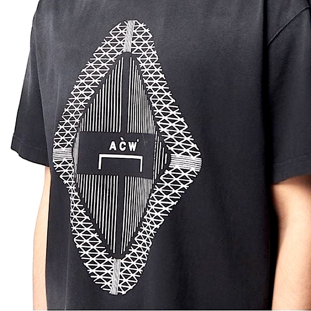 A.C.W Gradient Vertex Black Tee Shirt - New with Tags - Sold Out Design